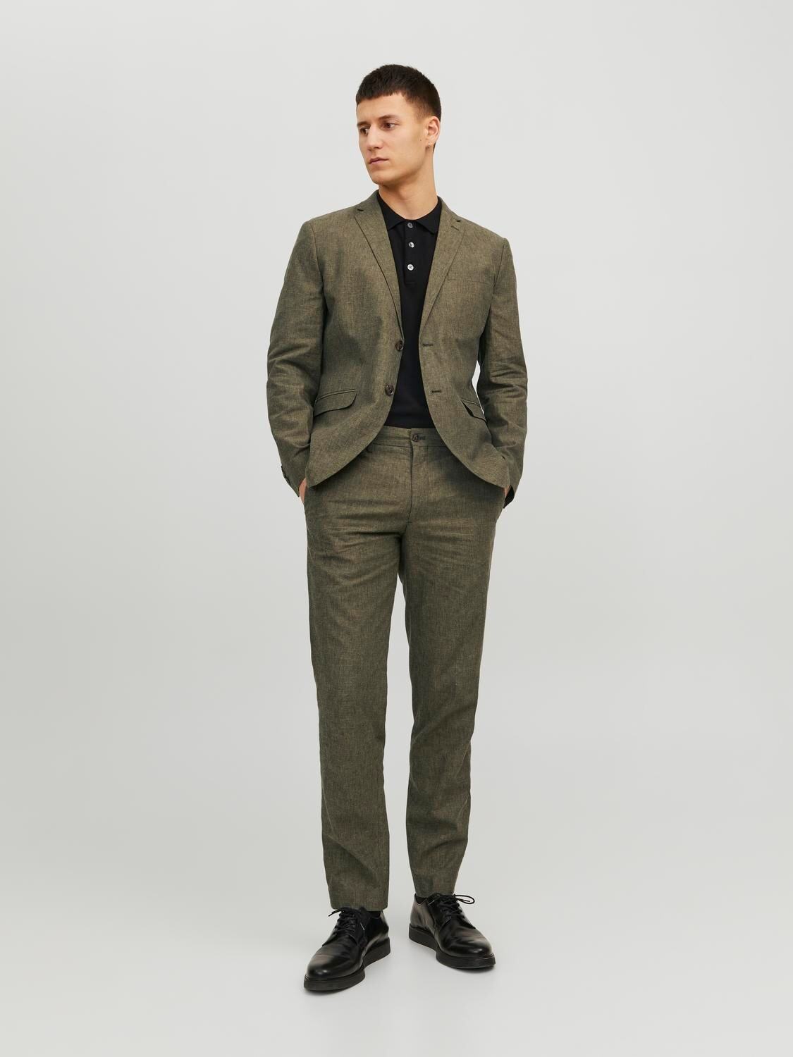 Giacca Slim in lino Jack&Jones verde