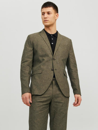 Giacca Slim in lino Jack&Jones verde