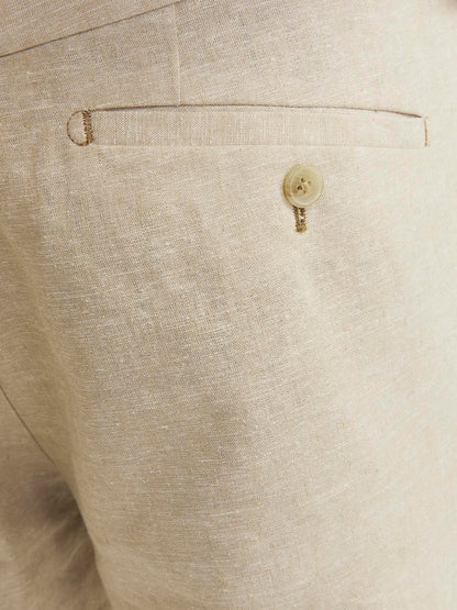 Pantaloni Slim in lino Jack&Jones sabbia