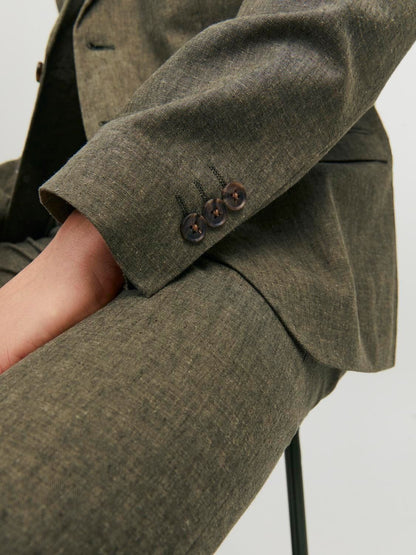 Giacca Slim in lino Jack&Jones verde