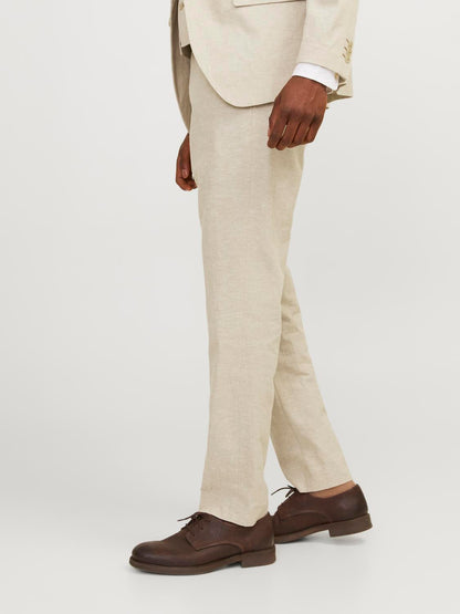 Pantaloni Slim in lino Jack&Jones sabbia