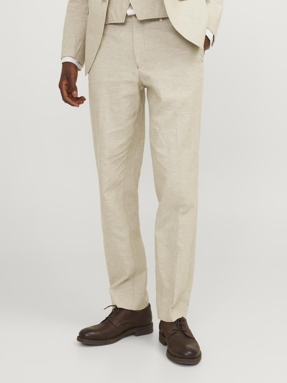 Pantaloni Slim in lino Jack&Jones sabbia