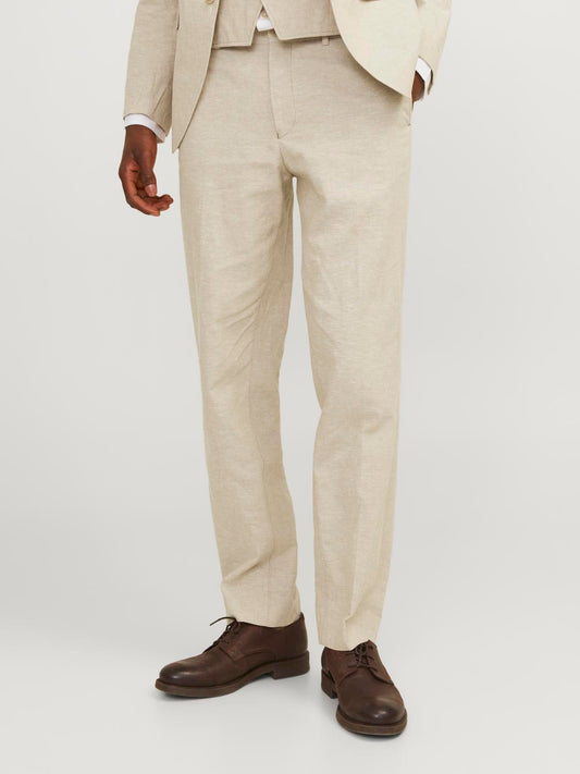 Pantaloni Slim in lino Jack&Jones sabbia