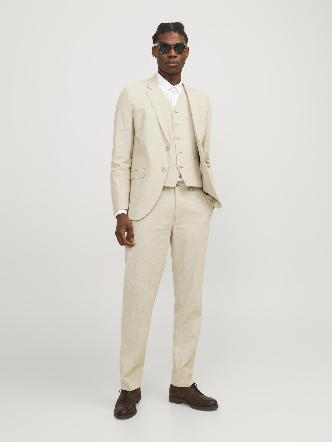 Pantaloni Slim in lino Jack&Jones sabbia
