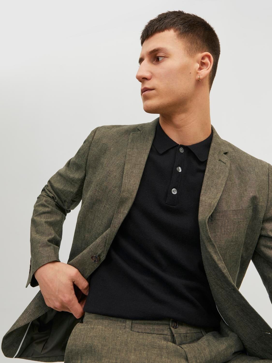Giacca Slim in lino Jack&Jones verde