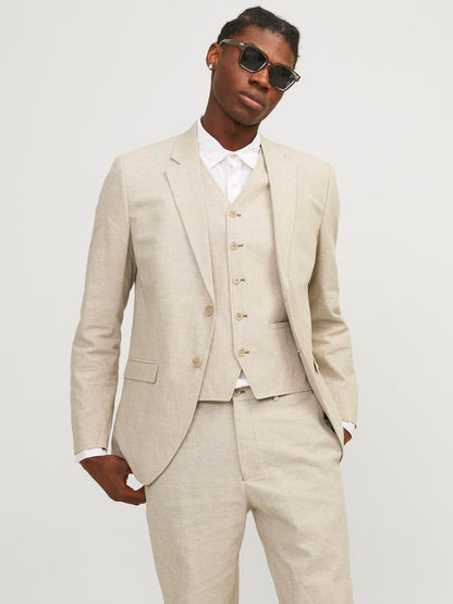 Giacca Slim in lino Jack&Jones beige
