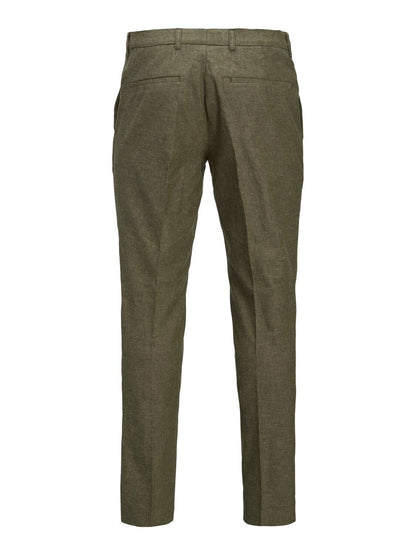 Pantaloni Slim in lino Jack&Jones verde