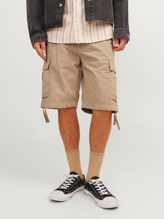 Bermuda Cargo Loose Jack&Jones beige