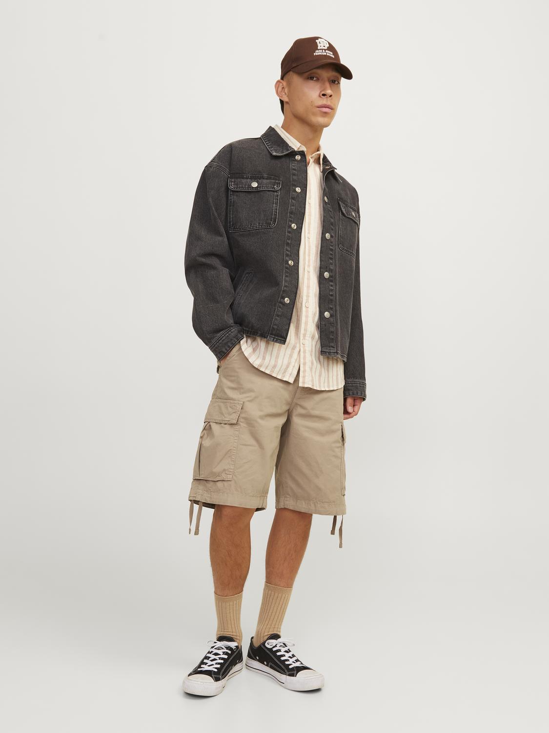Bermuda Cargo Loose Jack&Jones beige