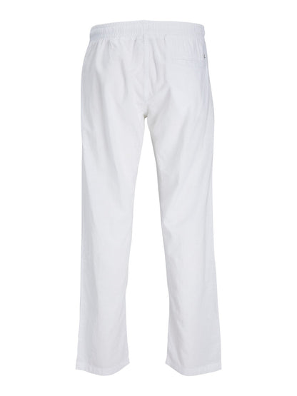 Pantaloni in lino Jack&Jones bianco