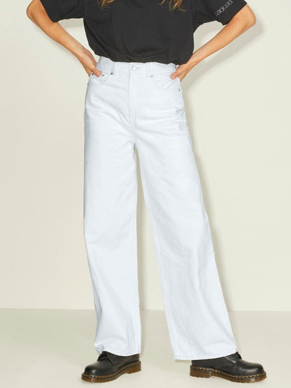 Jeans Wide Palazzo JJXX bianco
