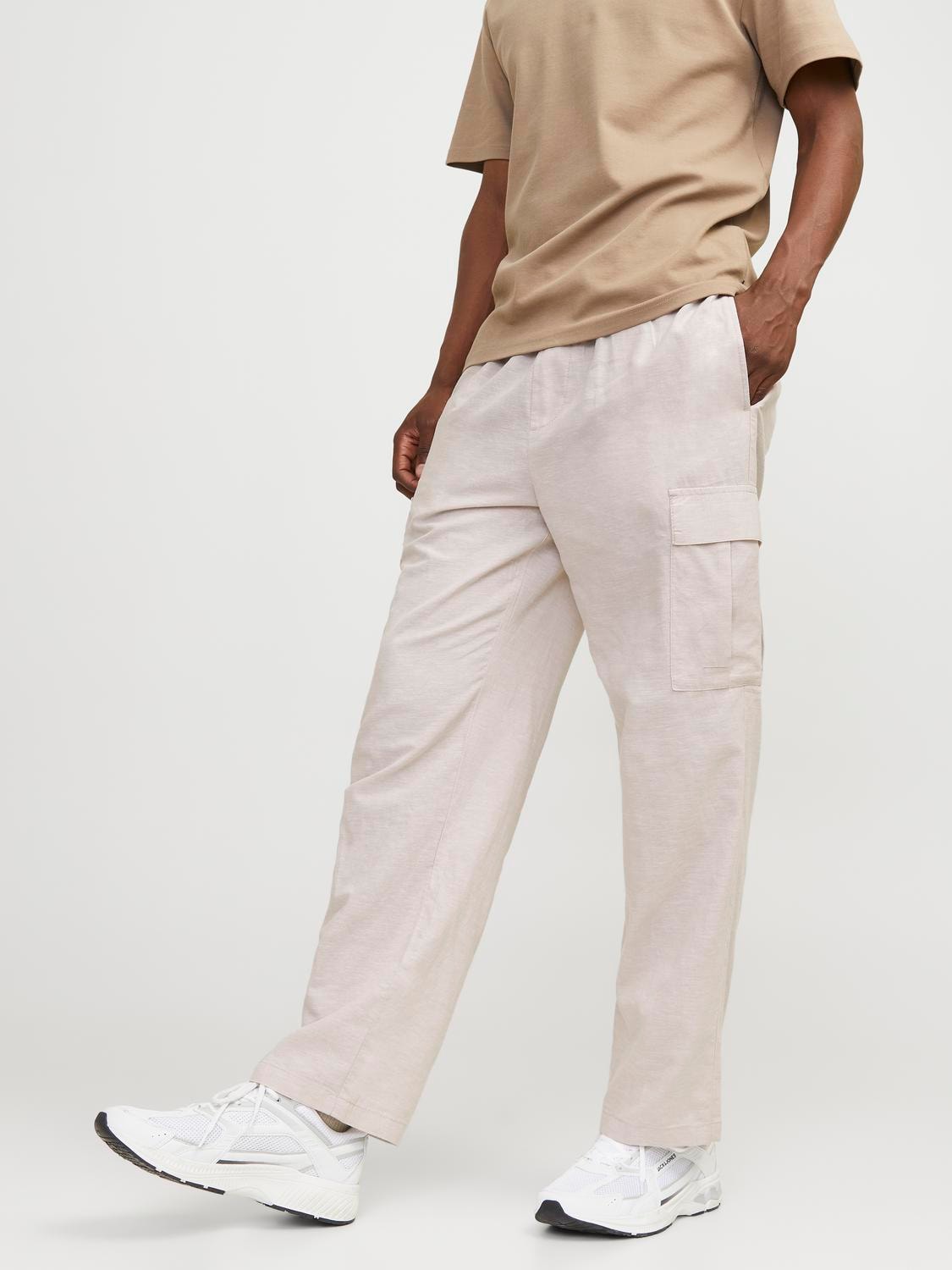 Pantaloni Cargo Loose Jack&Jones beige
