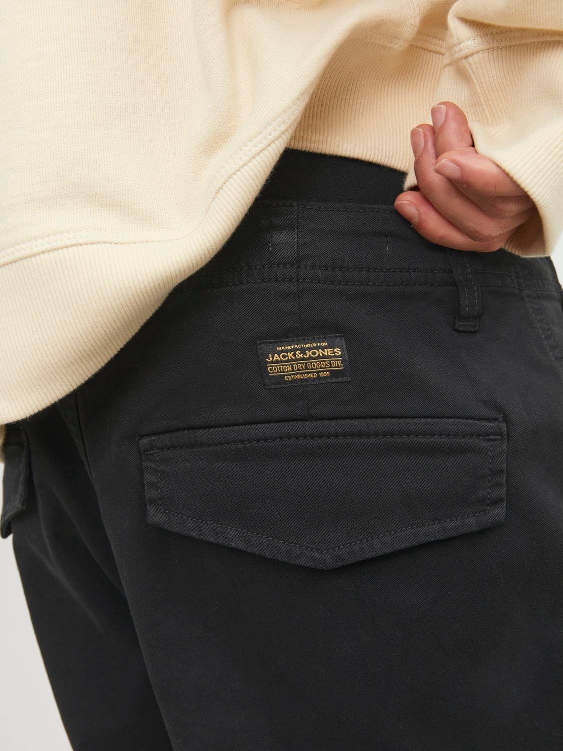 Pantaloni Cargo Baggy Jack&Jones nero