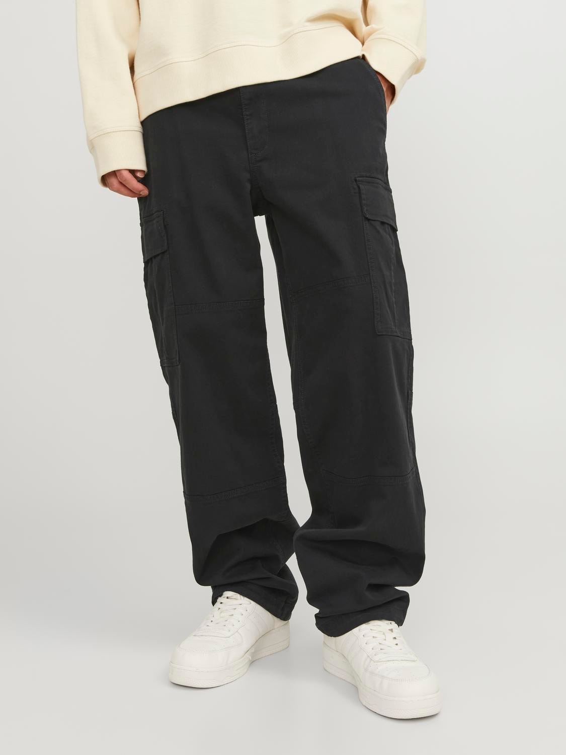Pantaloni Cargo Baggy Jack&Jones nero