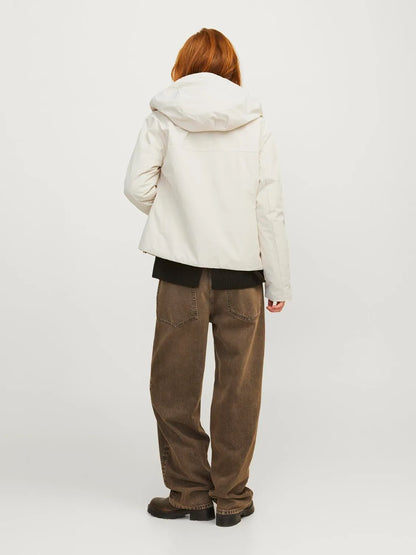Giacca con cappuccio JJXX beige