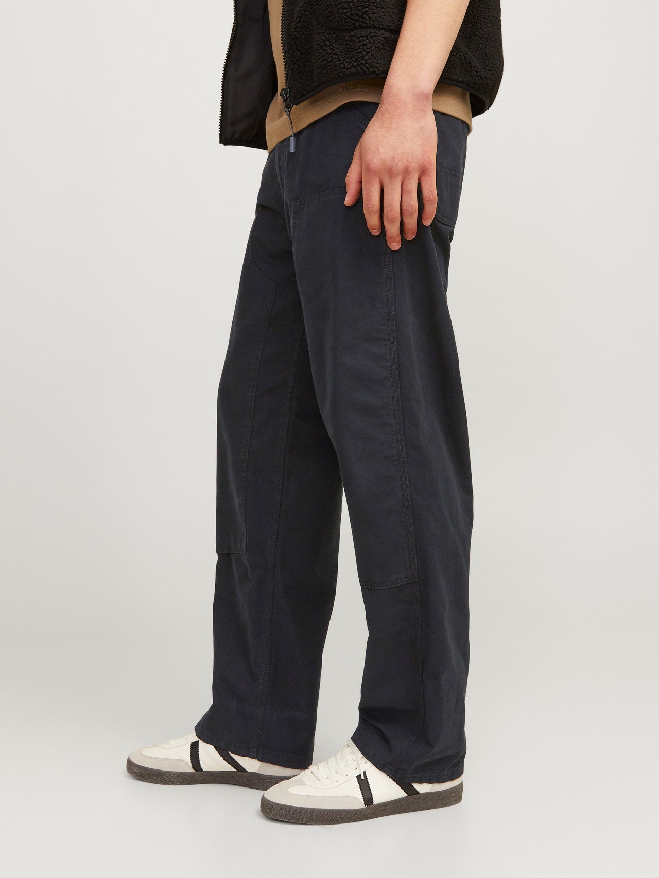 Pantaloni Eddie Baggy Jack&Jones nero