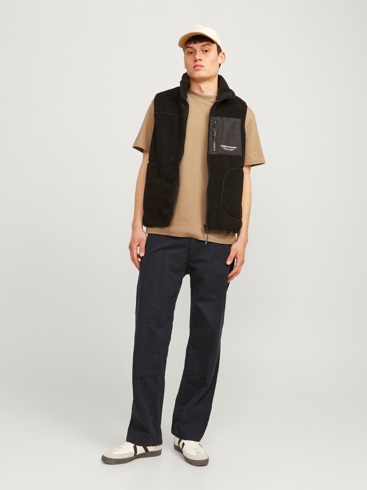 Pantaloni Eddie Baggy Jack&Jones nero