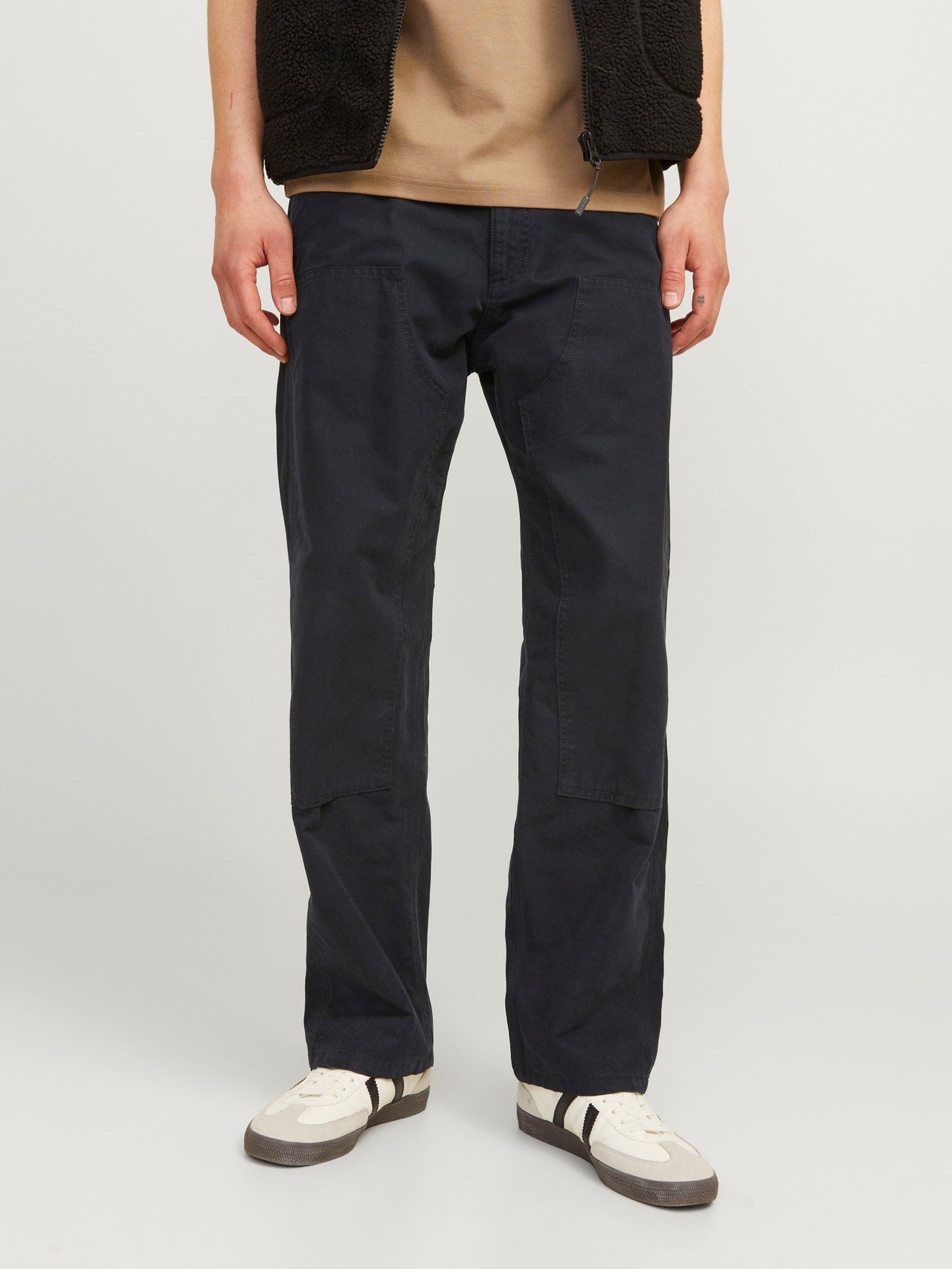 Pantaloni Eddie Baggy Jack&Jones nero