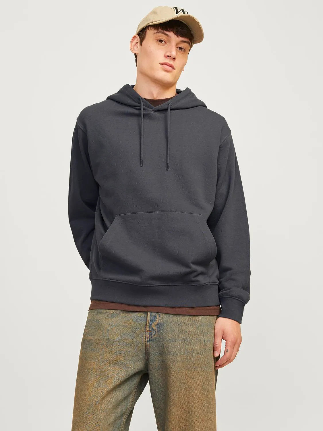 Felpa con cappuccio Jack&Jones grigio