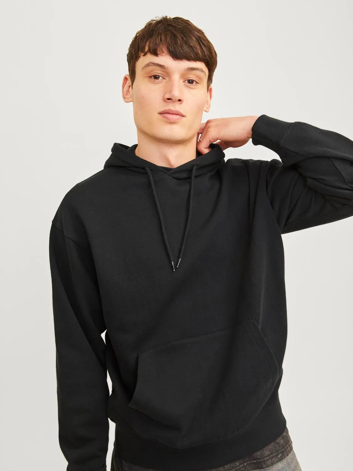 Felpa con cappuccio Jack&Jones nero