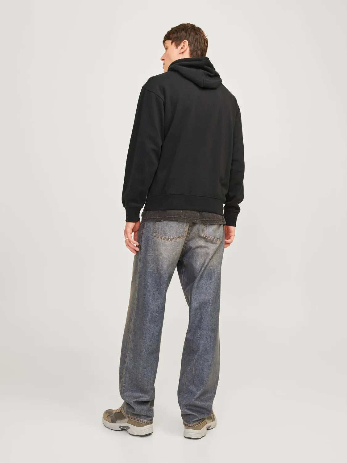 Felpa con cappuccio Jack&Jones nero