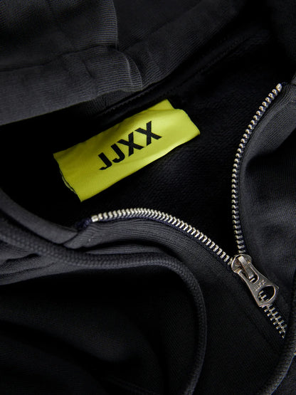 Giacca con cappuccio zip JJXX nero