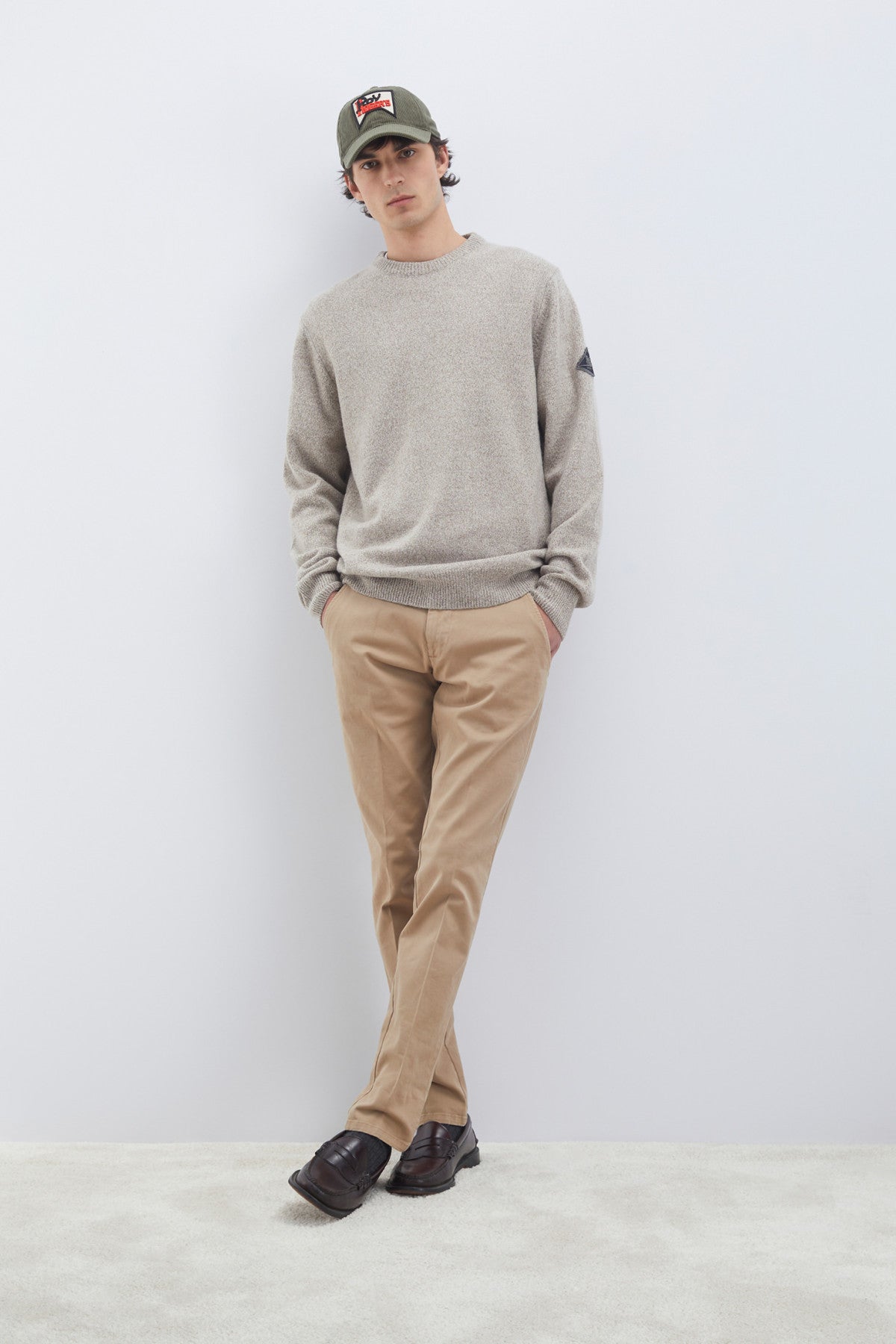 Pantaloni Slim Roy Roger's beige