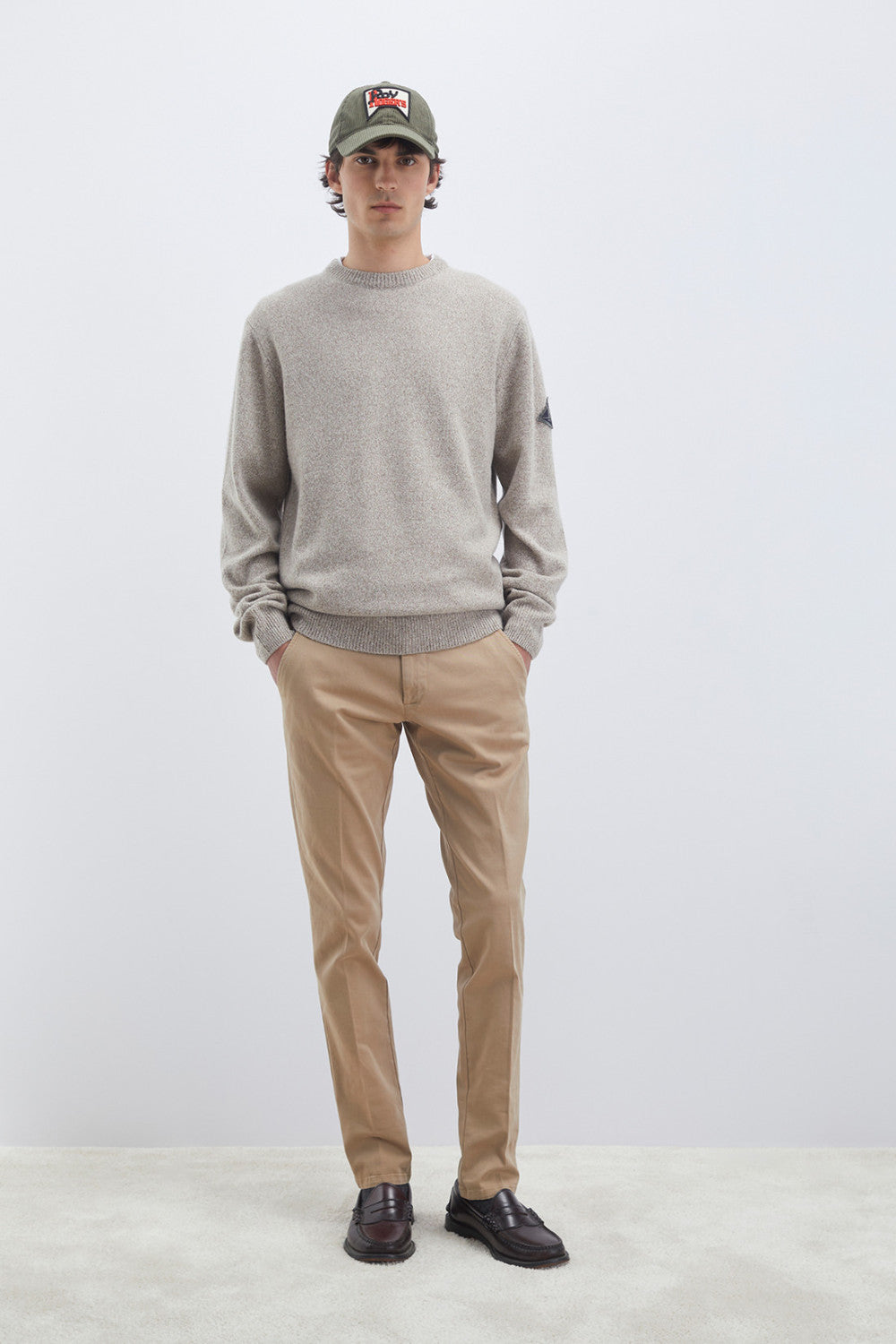 Pantaloni Slim Roy Roger's beige