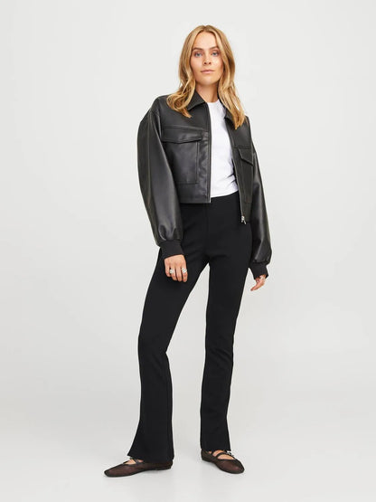 Pantaloni a zampa JJXX nero