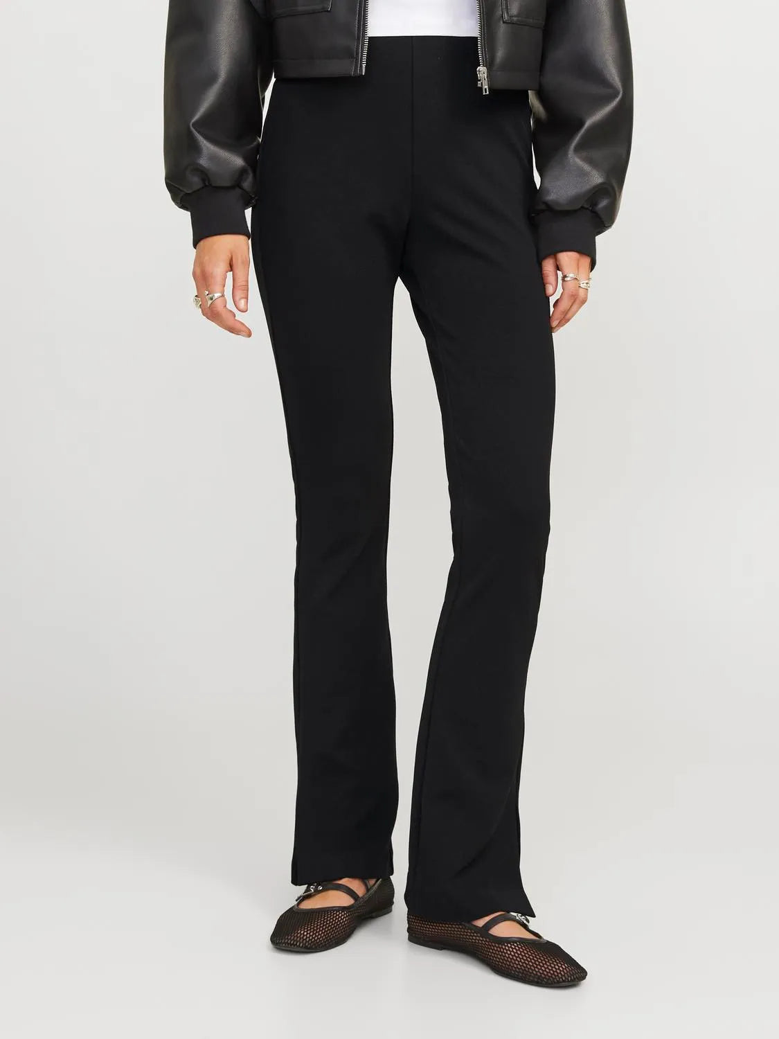 Pantaloni a zampa JJXX nero