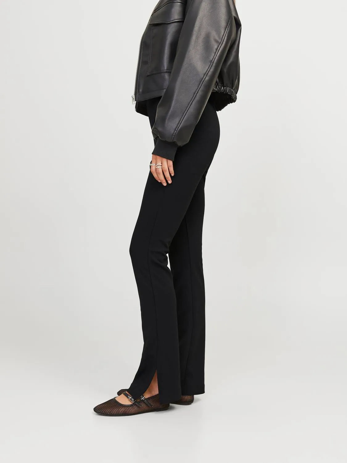 Pantaloni a zampa JJXX nero