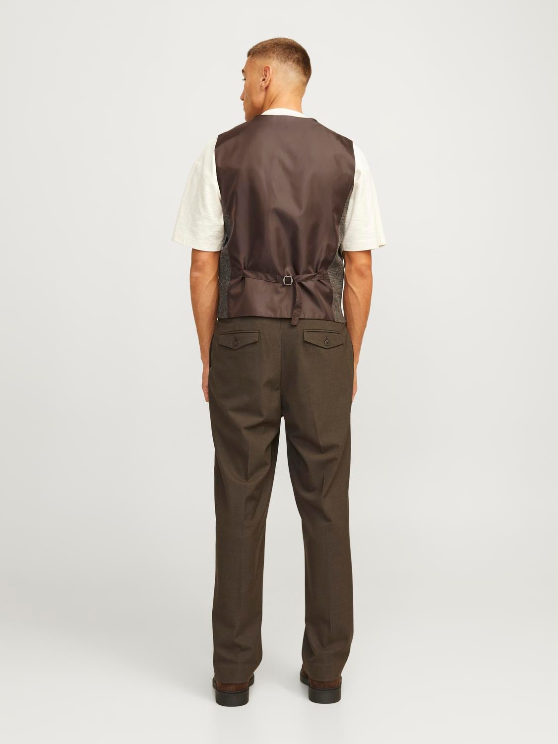 Gilet Slim Jack&Jones marrone