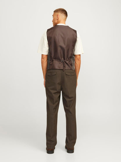 Gilet Slim Jack&Jones marrone