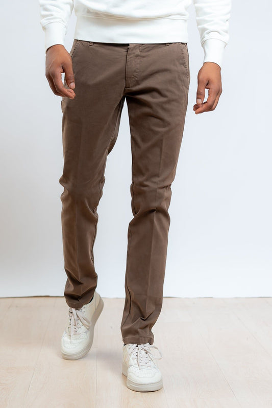 Pantaloni Slim Roy Roger's marrone