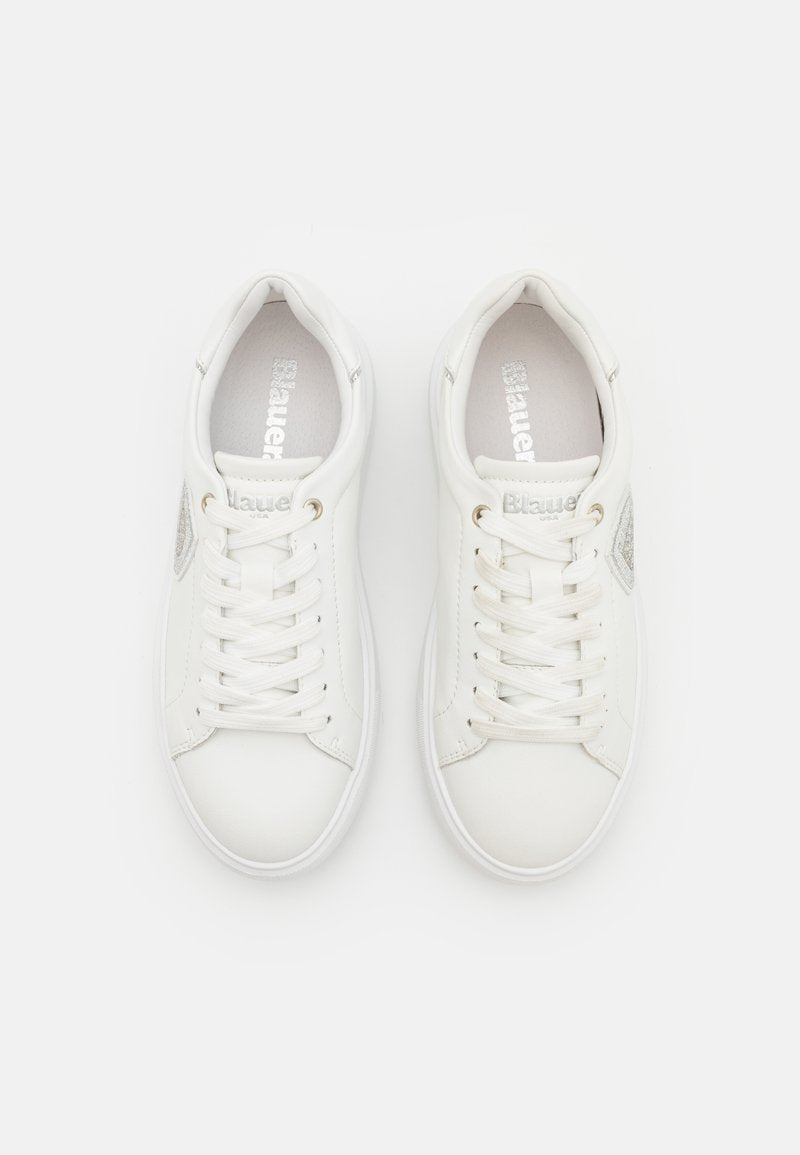 Sneakers Platform Blauer bianco