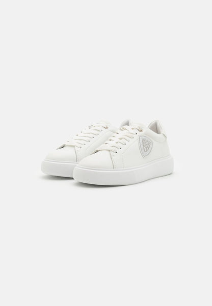 Sneakers Platform Blauer bianco