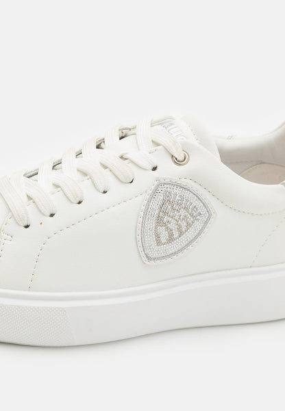 Sneakers Platform Blauer bianco