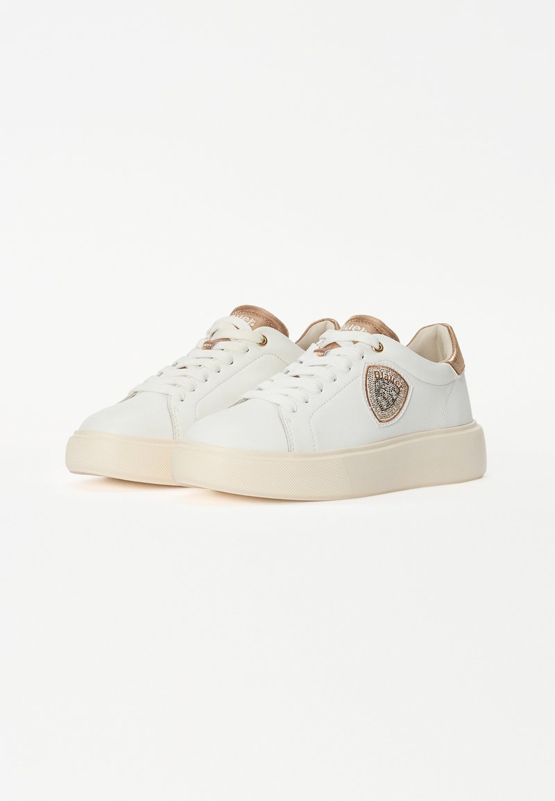 Sneakers Platform Blauer bianco