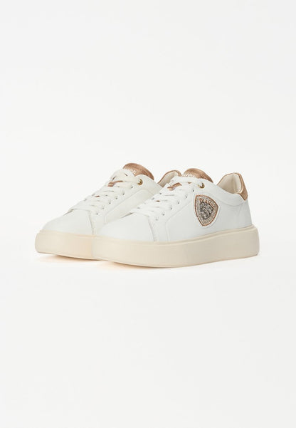 Sneakers Platform Blauer bianco