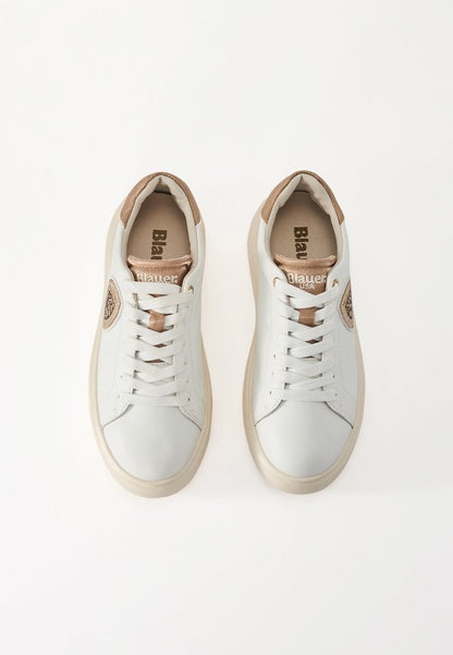 Sneakers Platform Blauer bianco