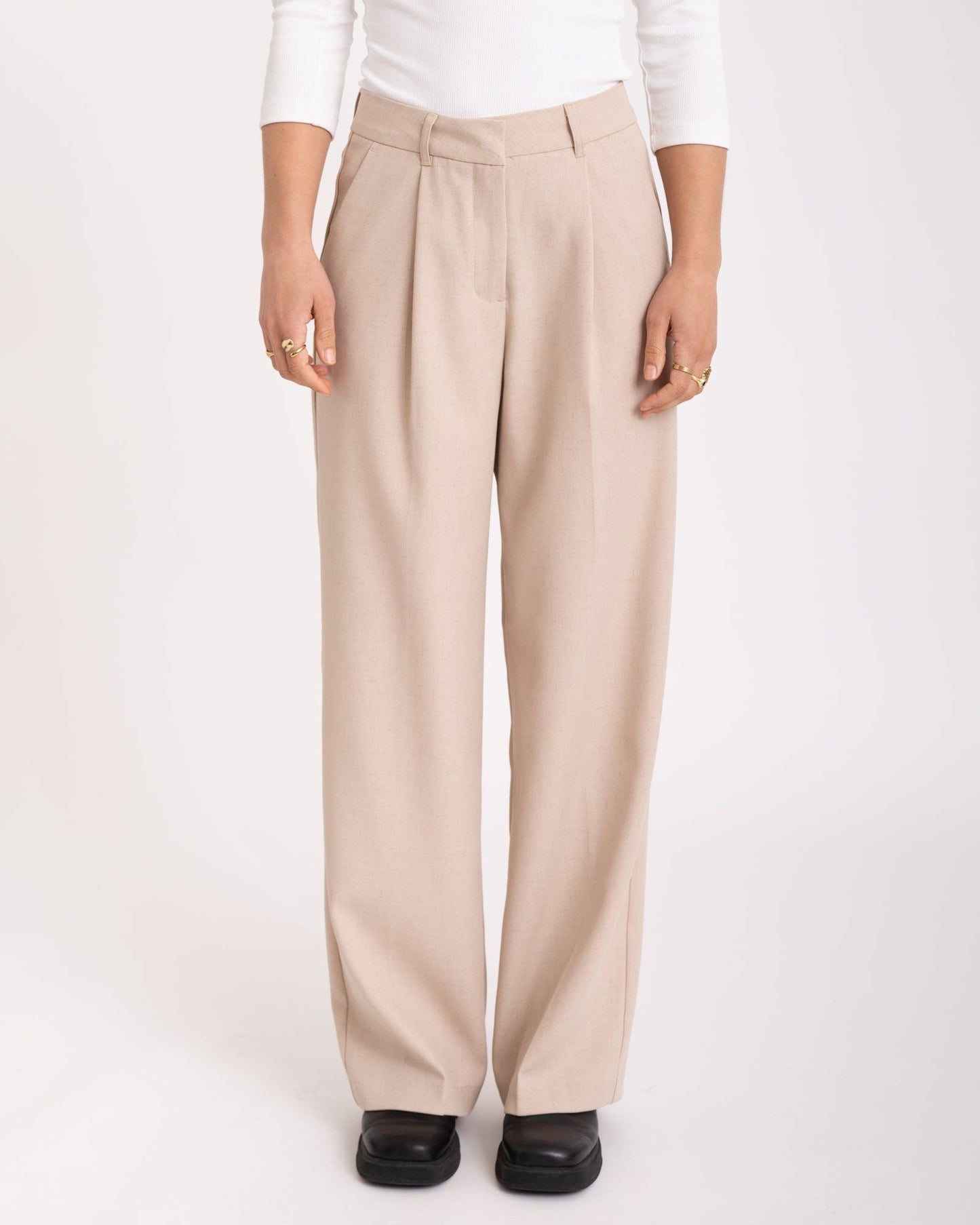 Pantaloni JJXX beige