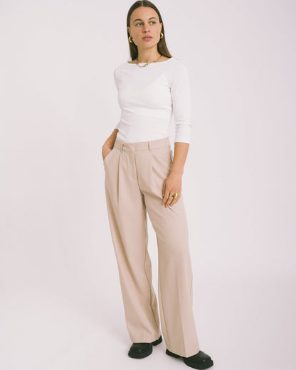 Pantaloni JJXX beige