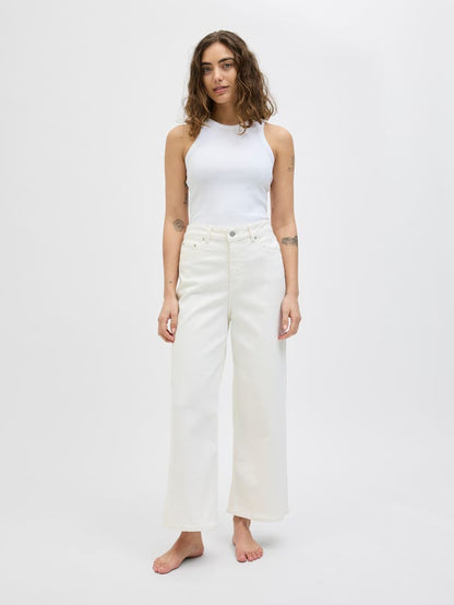 Jeans Wide Palazzo JJXX bianco