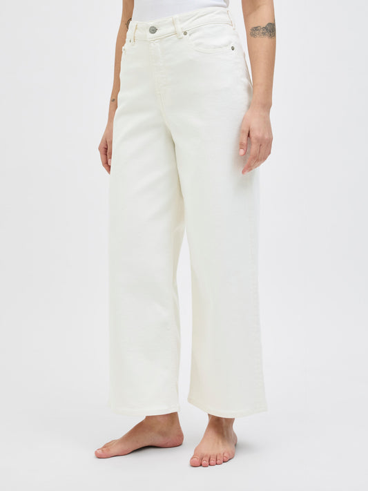 Jeans Wide Palazzo JJXX bianco