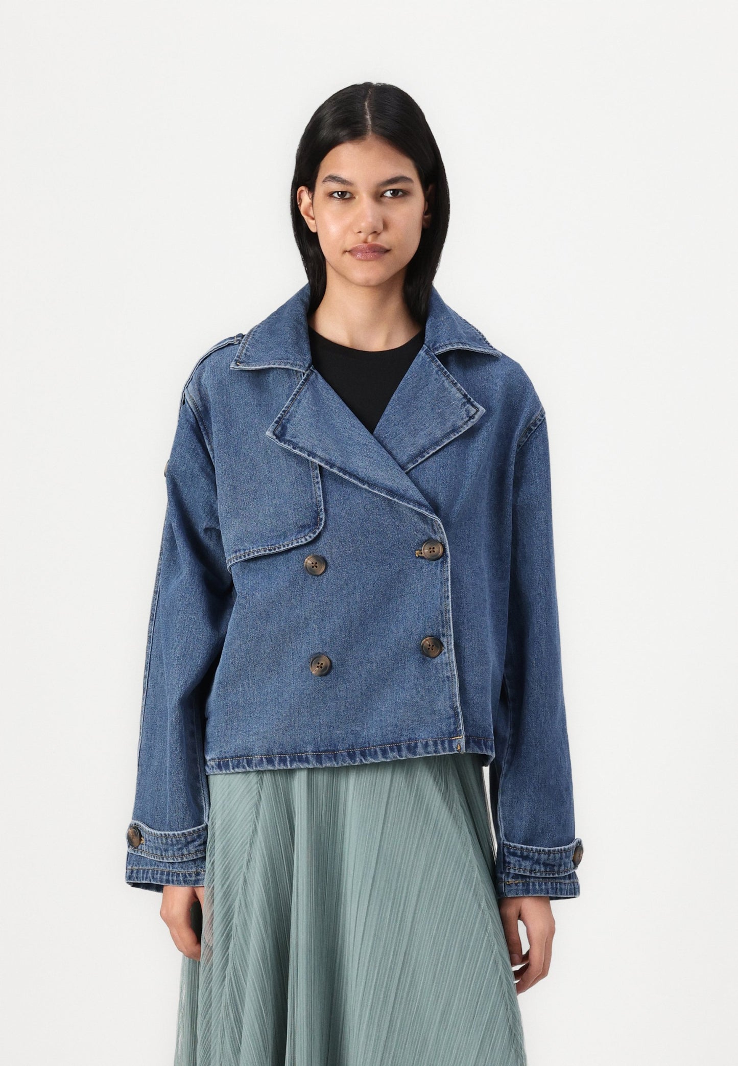Trench in Jeans JJXX Doppiopetto