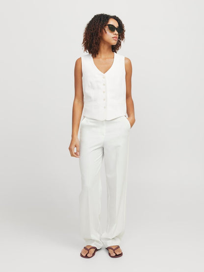 Pantaloni Palazzo JJXX bianco