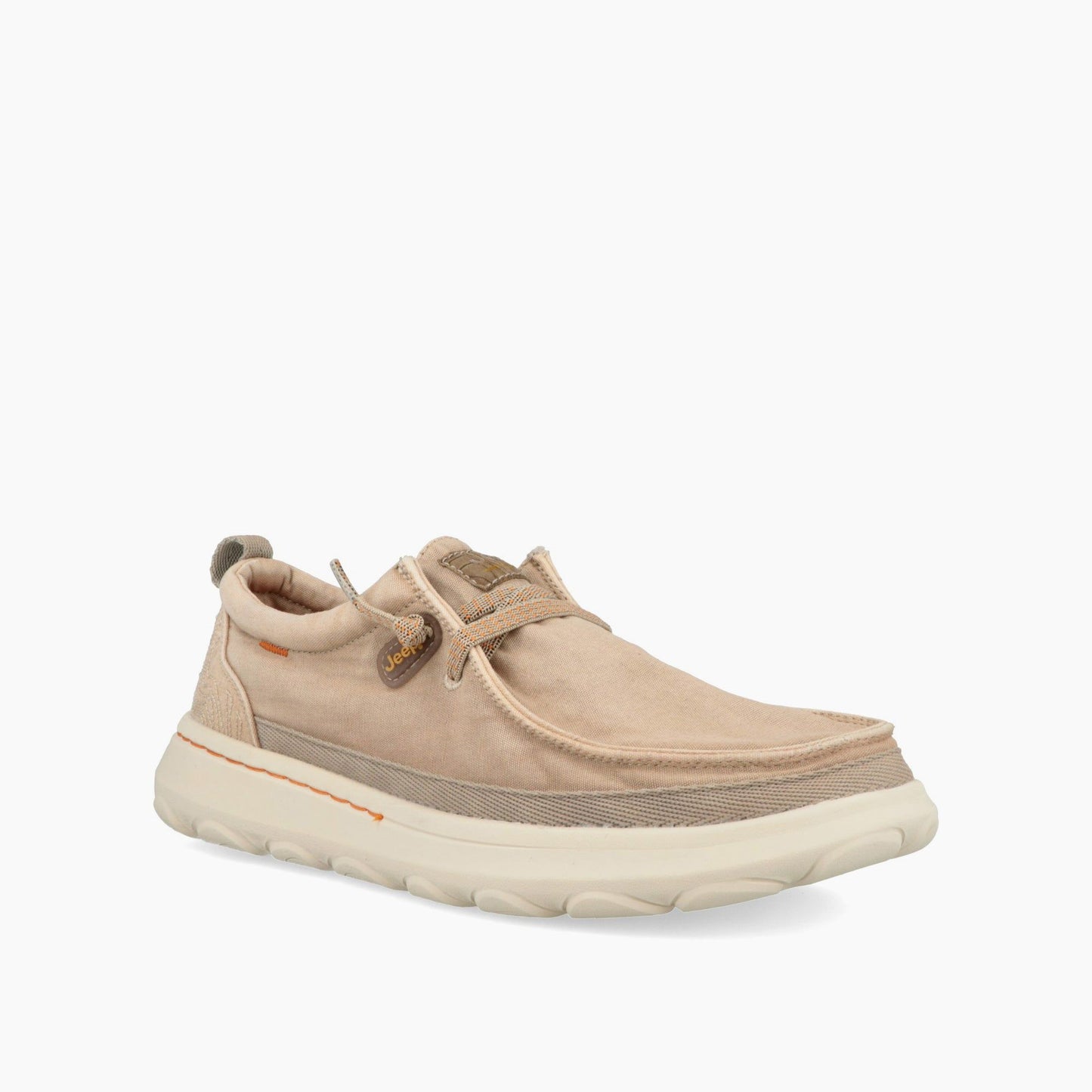 Mocassini in tela Jeep beige