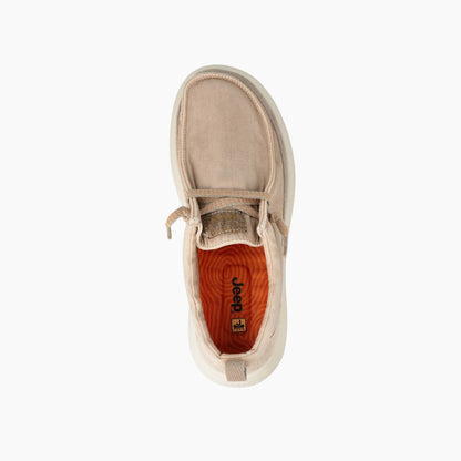 Mocassini in tela Jeep beige