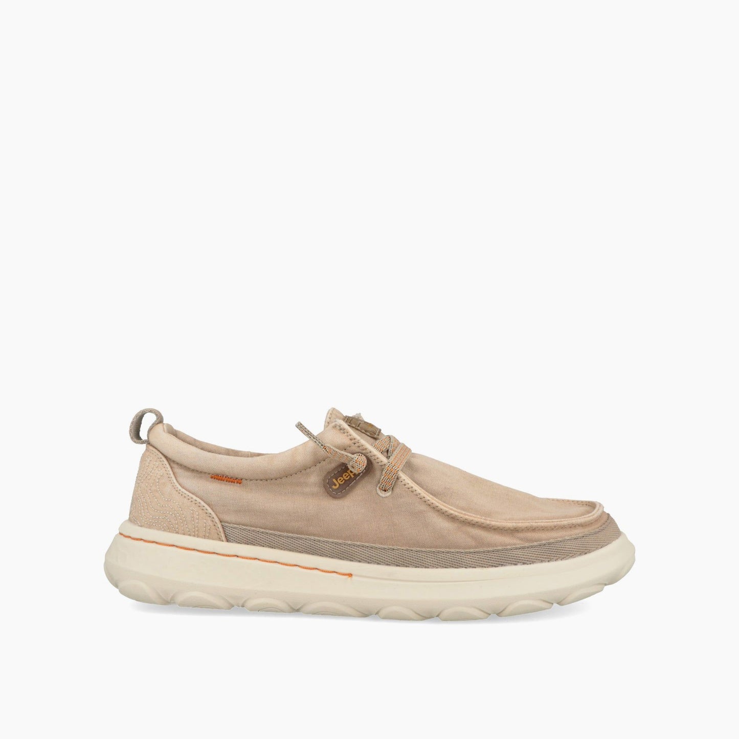 Mocassini in tela Jeep beige