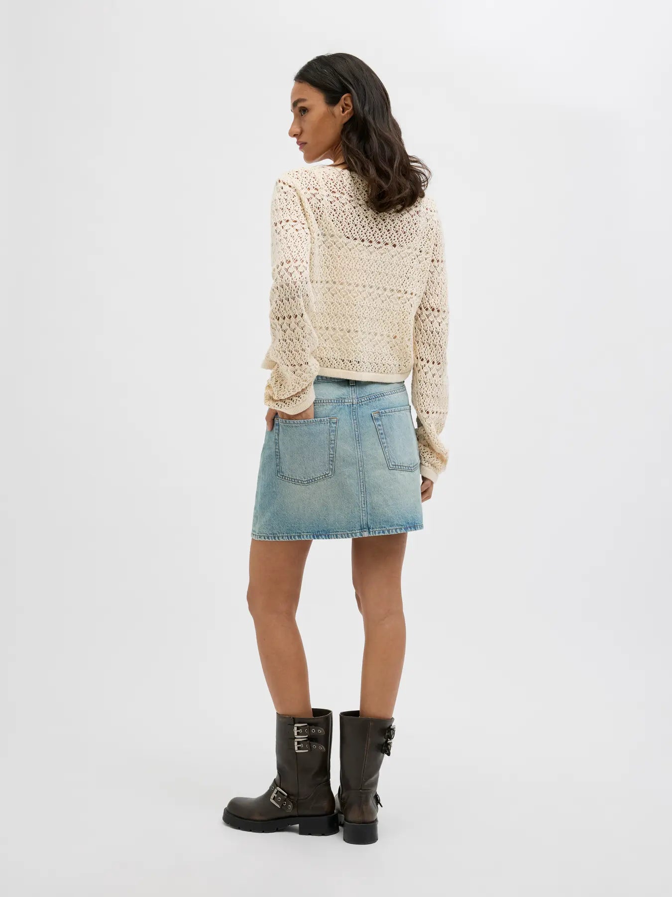 Cardigan in Maglia JJXX beige